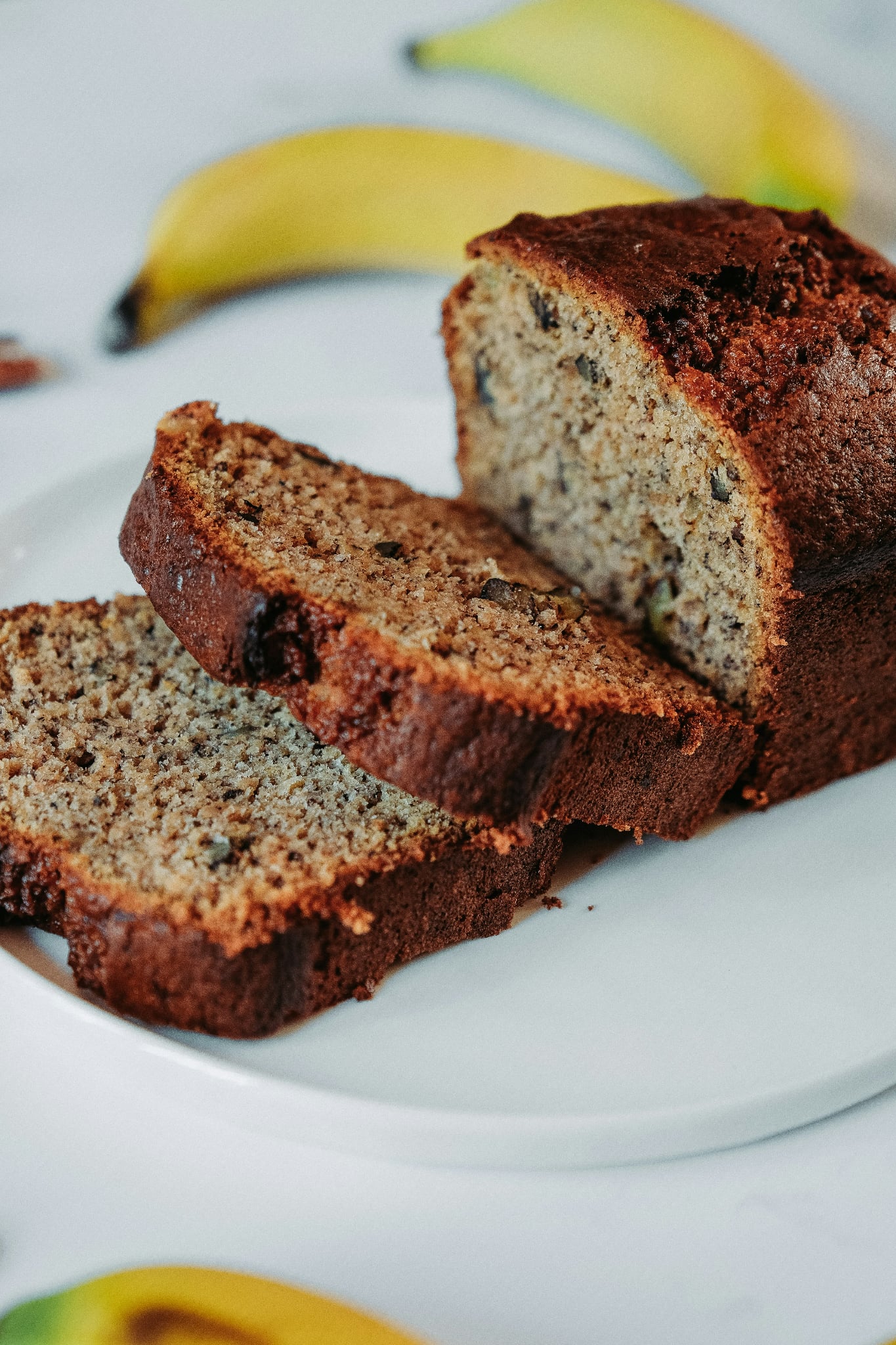 Freshly baked banana bread