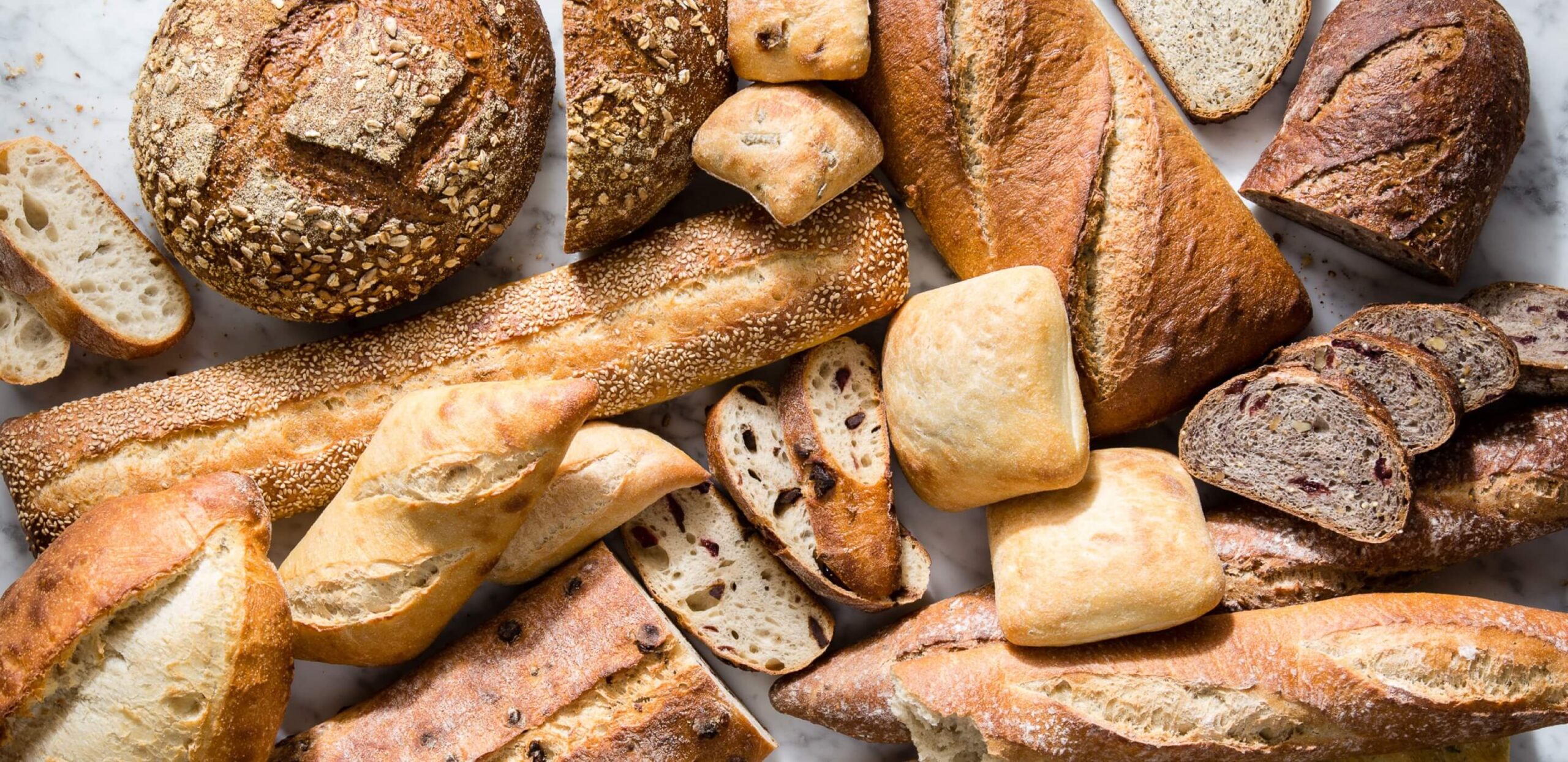 Freshly baked artisan breads
